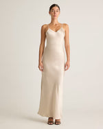 100% Washable Silk Maxi Slip Dress - US 0967