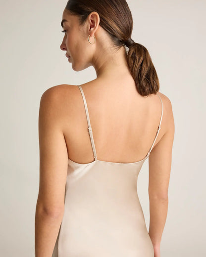 100% Washable Silk Maxi Slip Dress - US 0967