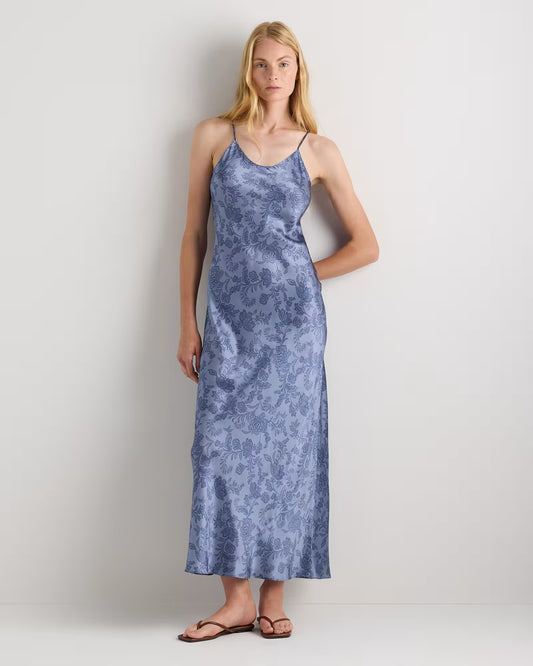 100% Washable Silk Maxi Slip Dress - US 7715