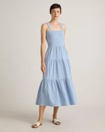 100% Organic Cotton Gauze Smocked Sleeveless Maxi Dress - US 7513