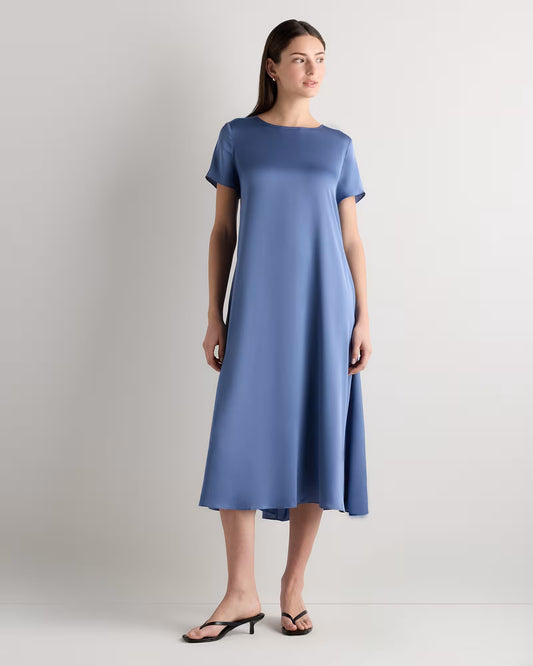 Washable Stretch Silk Voluminous Maxi Dress - US 2392