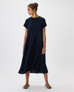 Washable Stretch Silk Voluminous Maxi Dress - US 9346