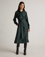 100% Silk Twill Utility Shirt Dress - US 7510