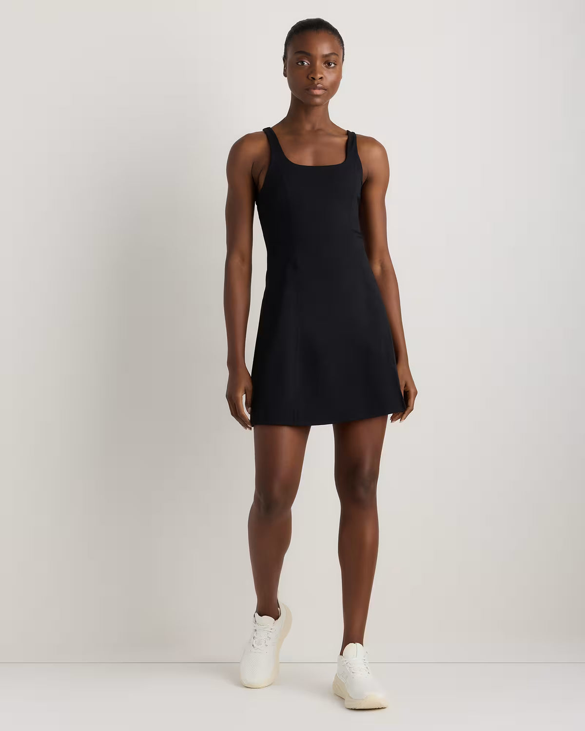 Power-Up Square Neck Dress - US 6840