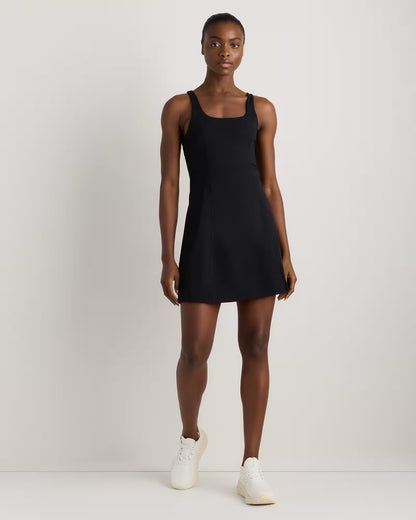 Power-Up Square Neck Dress - US 6840