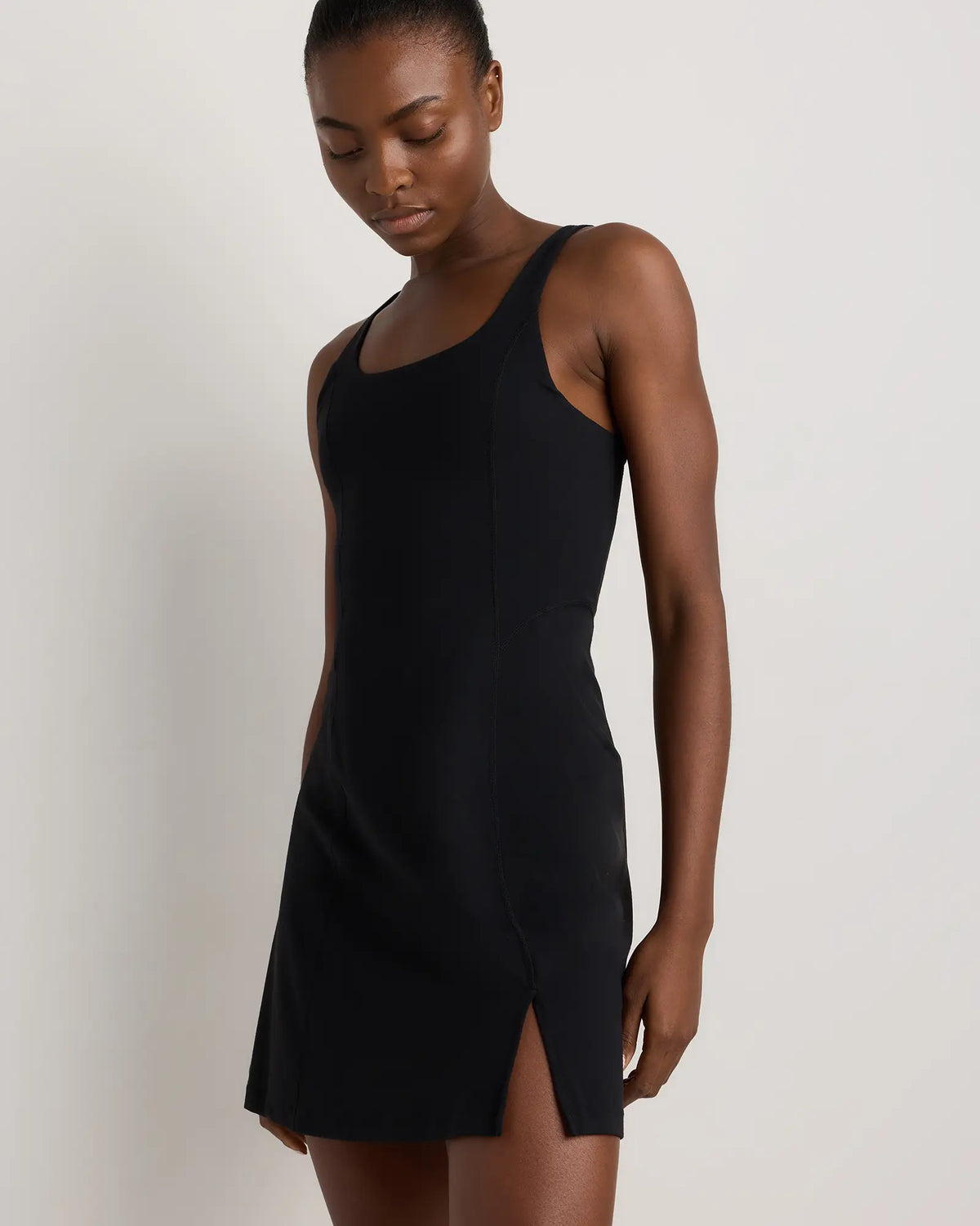 Power-Up Square Neck Dress - US 6840