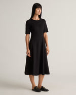 Ultra-Stretch Ponte Short Sleeve Midi Dress - US 0798