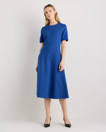 Ultra-Stretch Ponte Short Sleeve Midi Dress - US 4708