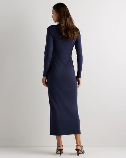 Tencel Modal Knit Long Sleeve Maxi Dress - US 2697