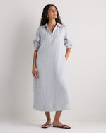 100% European Linen Popover Maxi Dress - US 1933