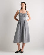 100% European Linen Corset Midi Dress - US 9411