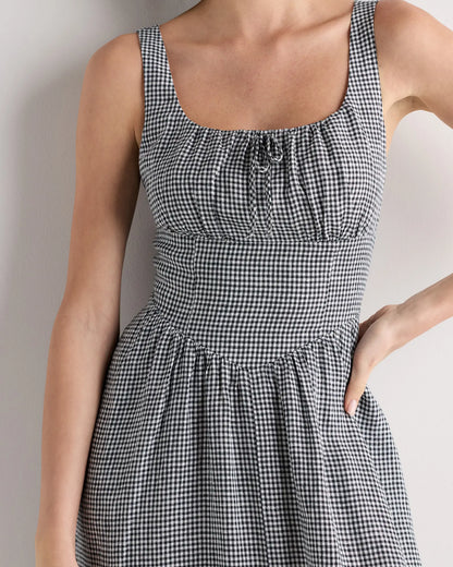 100% European Linen Corset Midi Dress - US 9411