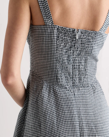 100% European Linen Corset Midi Dress - US 9411