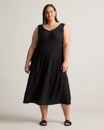 100% Organic Cotton Gauze Tiered Maxi Dress - US 2132