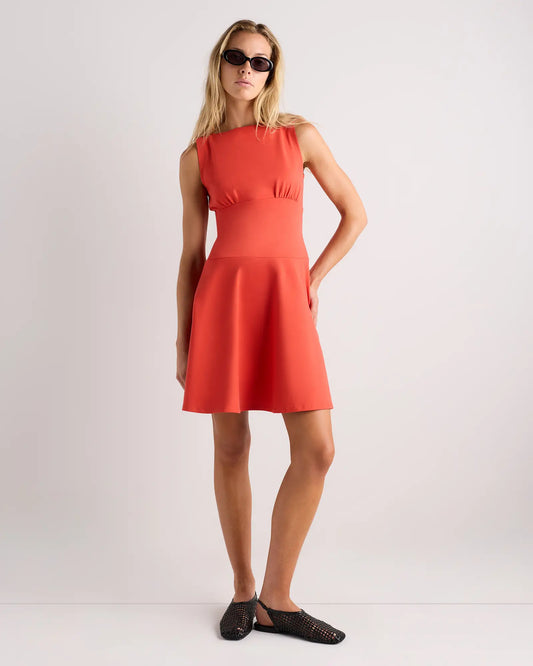 Organic Stretch Jersey Drop Waist Mini Dress - US 8731