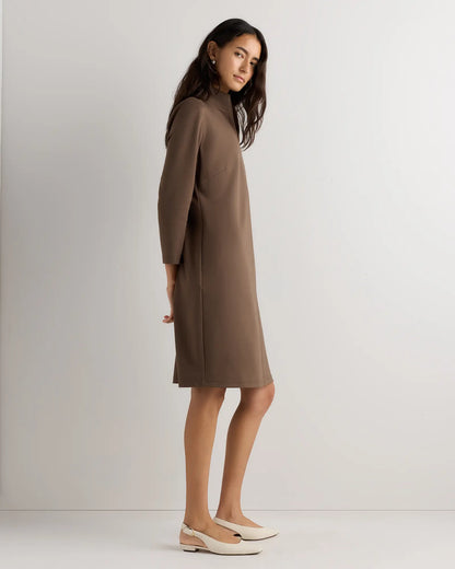 Ultra-Stretch Ponte Split Neck Mini Dress - US 2733
