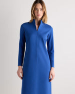Ultra-Stretch Ponte Split Neck Mini Dress - US 2642