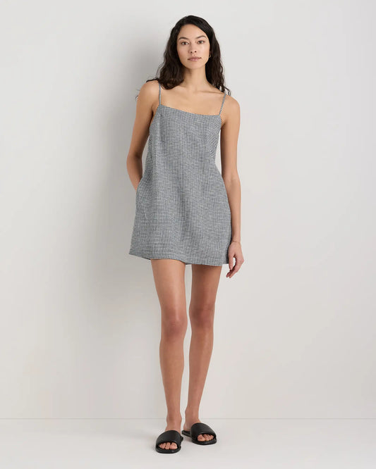100% European Linen Mini Skort Dress - US 0758