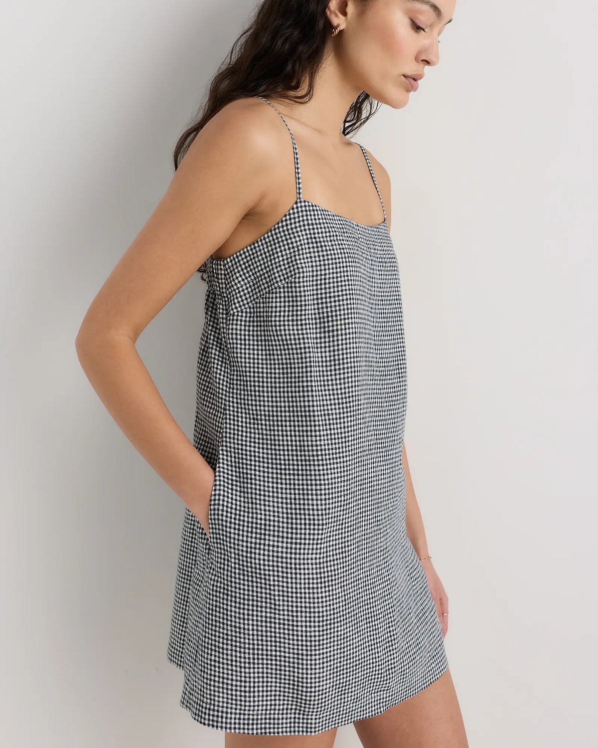 100% European Linen Mini Skort Dress - US 0758