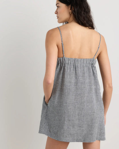 100% European Linen Mini Skort Dress - US 0758