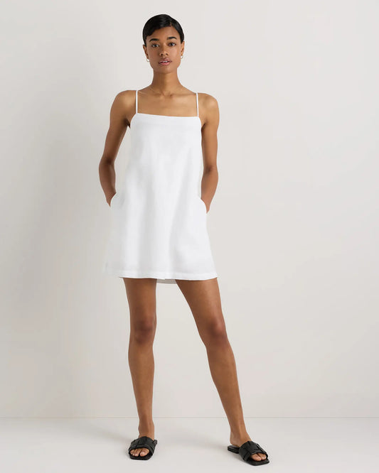100% European Linen Mini Skort Dress - US 9849