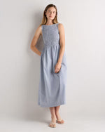 100% Organic Cotton Poplin Boatneck Maxi Dress - US 0026