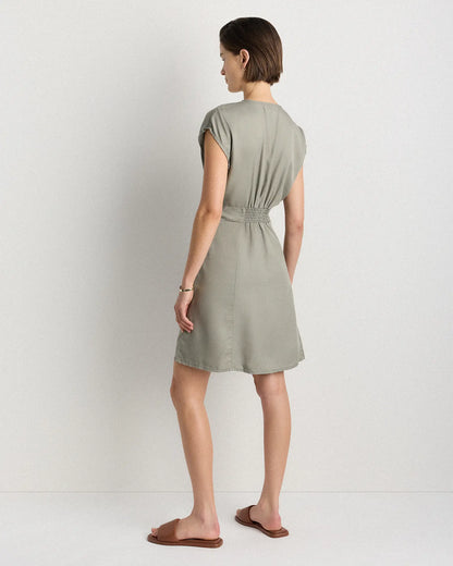 Vintage Wash Tencel Button Front Dress - US 7002