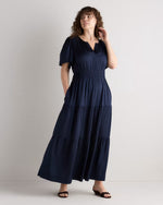 Washable Stretch Silk Tiered Maxi Dress - US 3444
