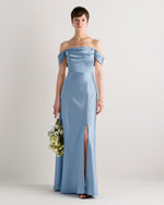 Aurora Stretch Satin Convertible Dress - US 4508