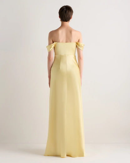 Aurora Stretch Satin Convertible Dress - US 1344