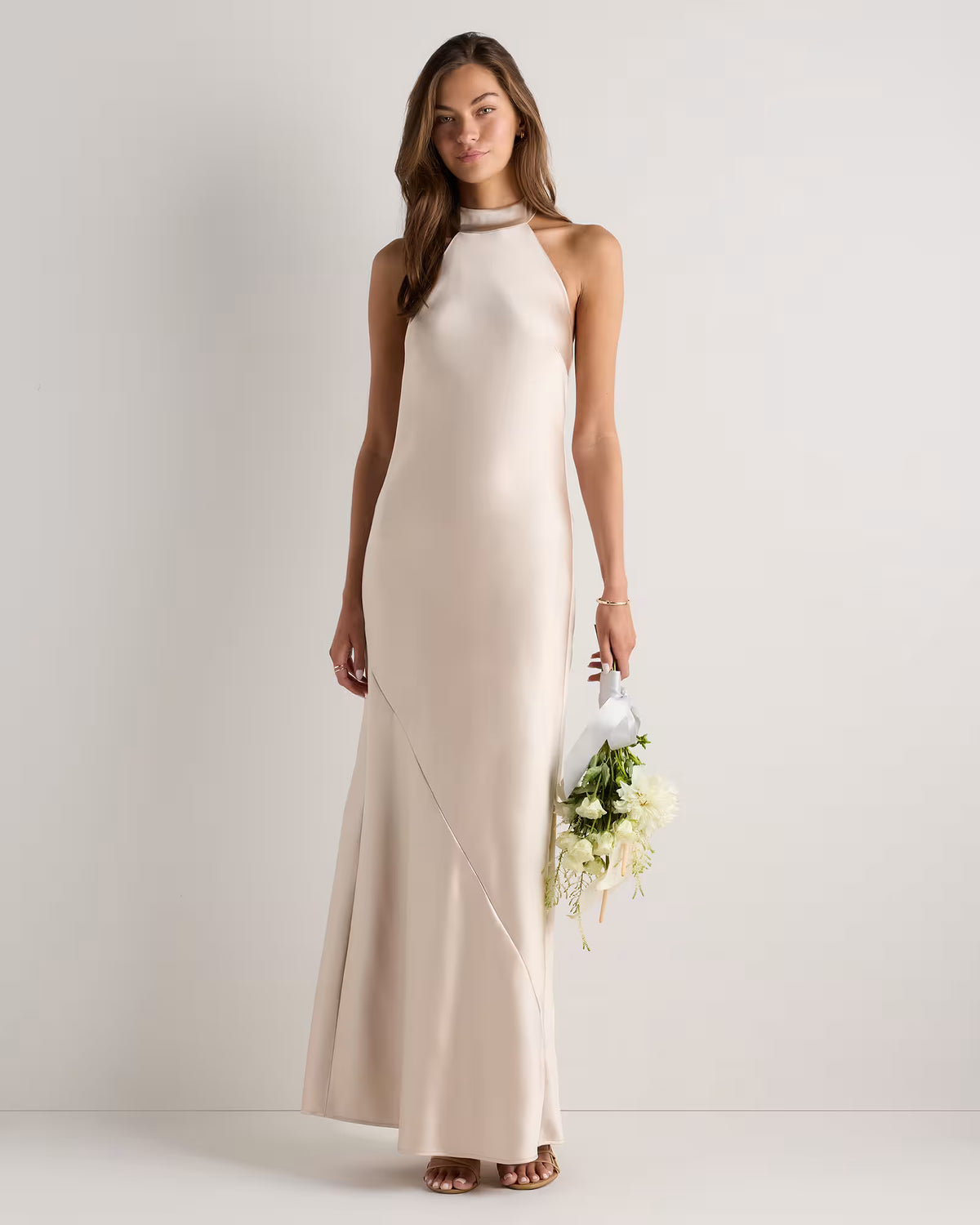 Catalina Stretch Satin Dress - US 8162