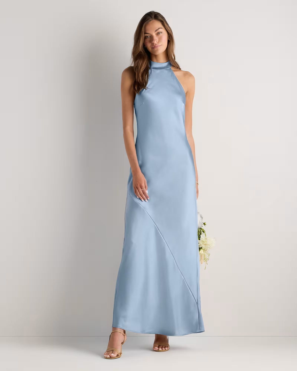 Catalina Stretch Satin Dress - US 8498