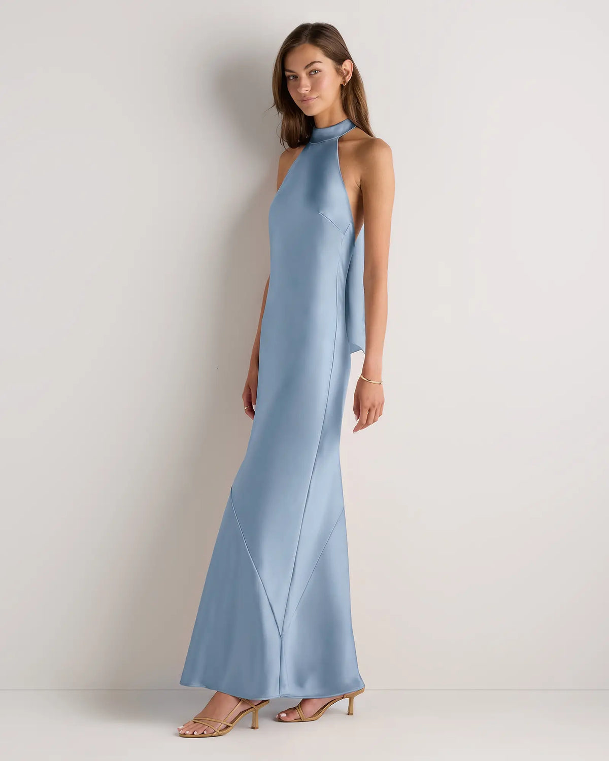 Catalina Stretch Satin Dress - US 8498