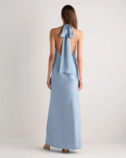 Catalina Stretch Satin Dress - US 8498