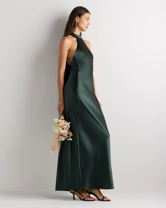 Catalina Stretch Satin Dress - US 1803