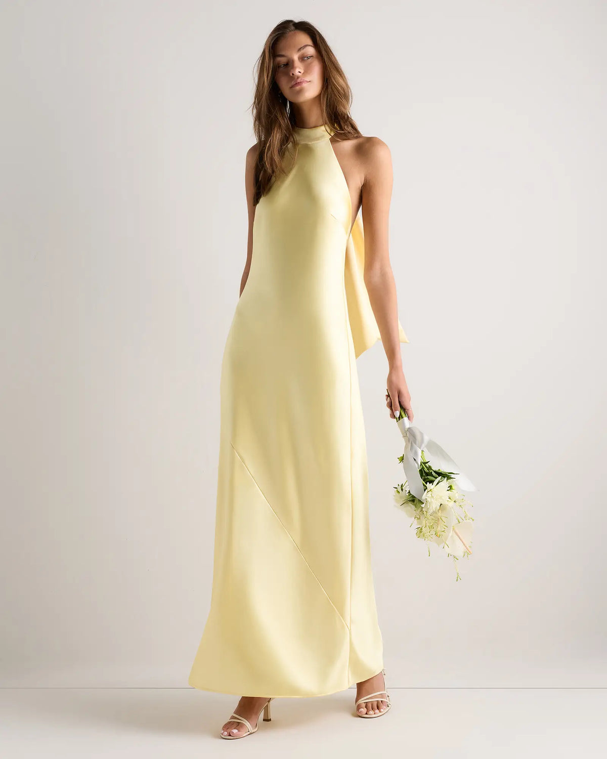 Catalina Stretch Satin Dress - US 2860