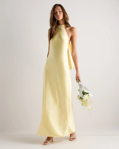 Catalina Stretch Satin Dress - US 2860