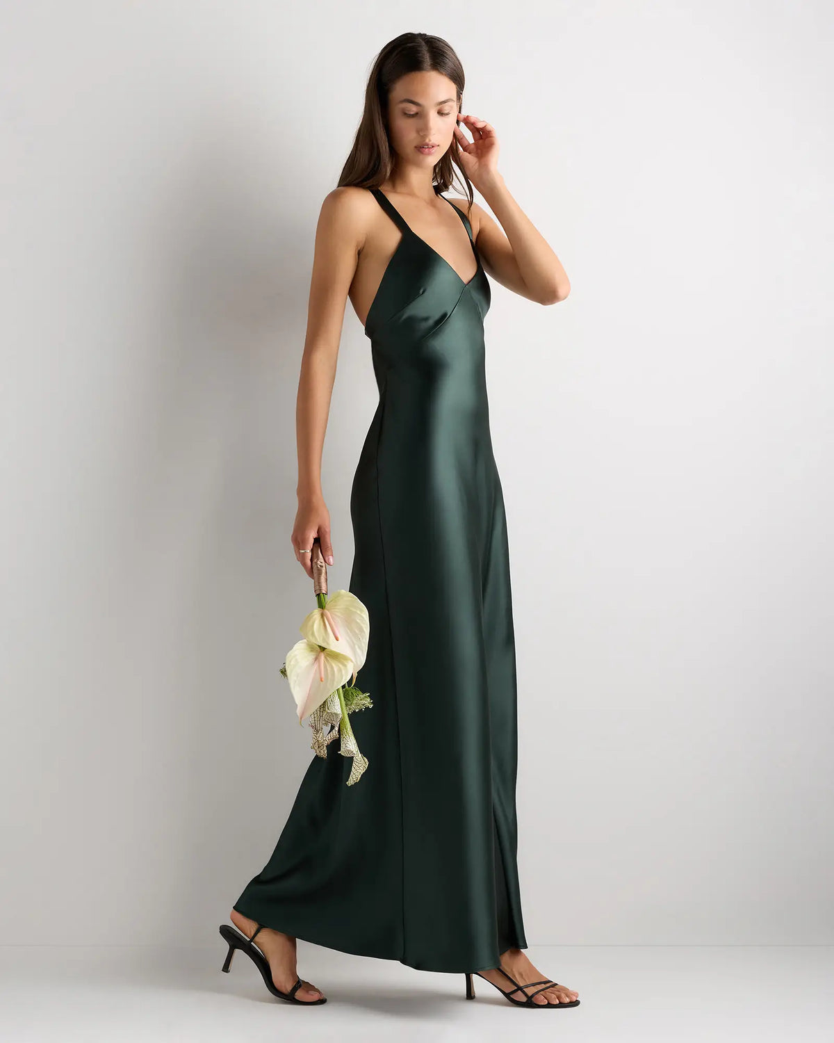 Bianca Stretch Satin Dress - US 1132