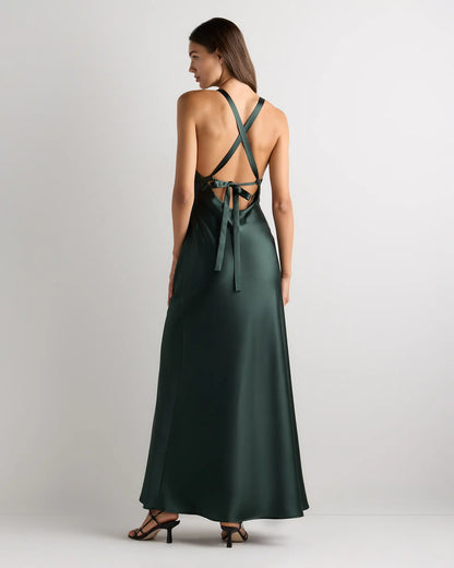 Bianca Stretch Satin Dress - US 1132