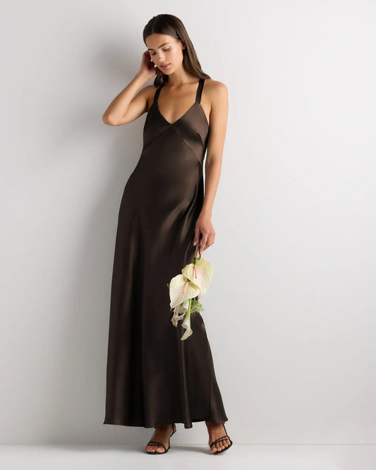 Bianca Stretch Satin Dress - US 5117