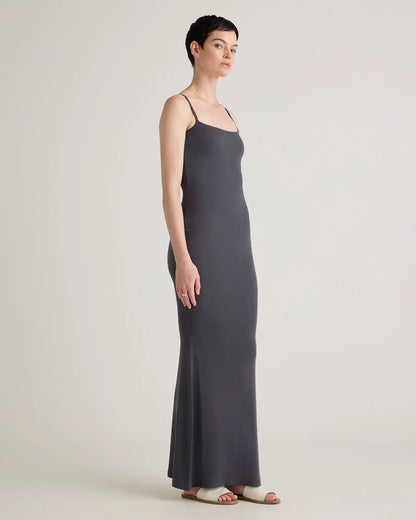 Tencel Rib Knit Maxi Slip Dress - US 4680
