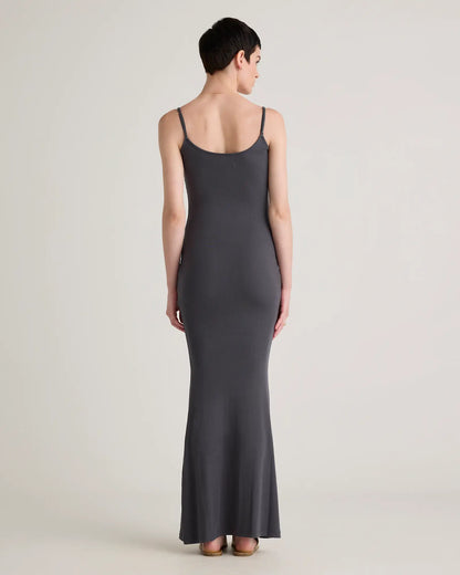 Tencel Rib Knit Maxi Slip Dress - US 4680