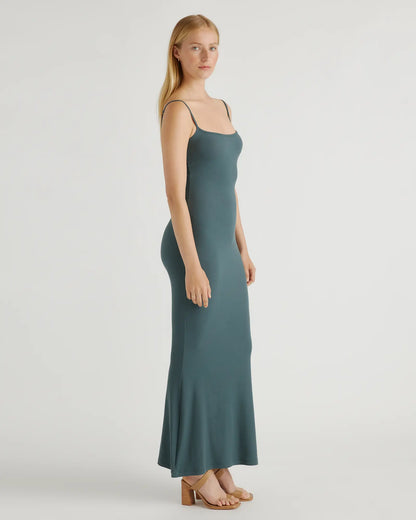 Tencel Rib Knit Maxi Slip Dress - US 7865