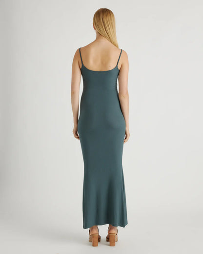 Tencel Rib Knit Maxi Slip Dress - US 7865