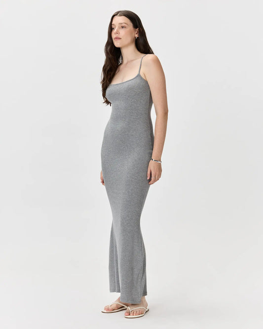 Tencel Rib Knit Maxi Slip Dress - US 7110