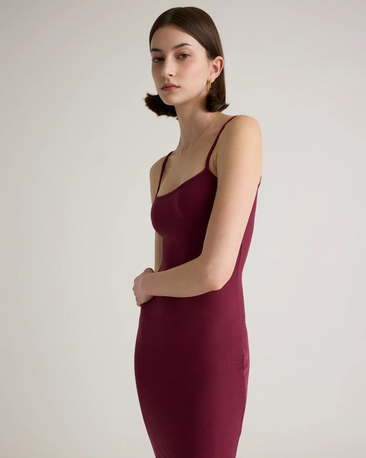 Tencel Rib Knit Maxi Slip Dress - US 5338