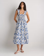 Riviera Blue Heirloom Floral