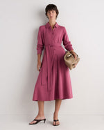 Tencel Modal Knit Midi Shirt Dress - US 3378