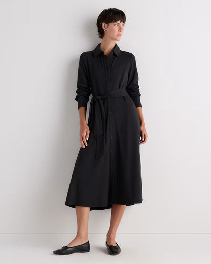 Tencel Modal Knit Midi Shirt Dress - US 1149