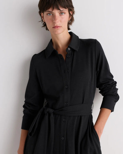 Tencel Modal Knit Midi Shirt Dress - US 1149